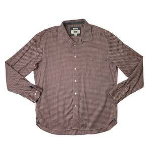 Joseph Abboud Shirt Mens XL Non Iron Cotton Check Button Up Long Sleeve